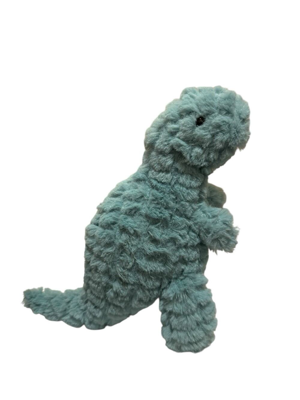 Manhattan Toy 9" Little Jurassics Nibble Blue T Rex Dinosaur Plush Lovey Toy